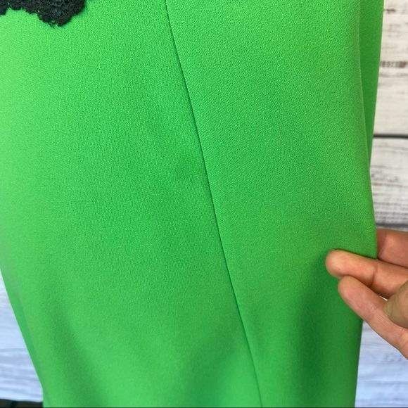 Fabiola Kelly Green/Black Fit & Flare Dress Medium - Picture 4 of 7